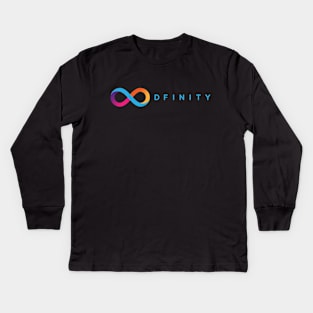 Dfinity Crypto ICP Token Internet computer protocol Cryptocurrency coin Kids Long Sleeve T-Shirt